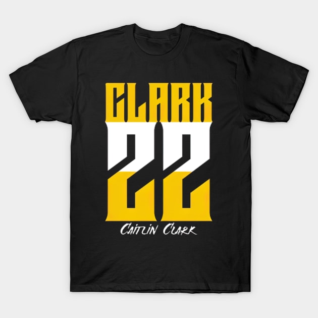 Clark 22 Caitlin Clark T-Shirt by ThomaneJohnson